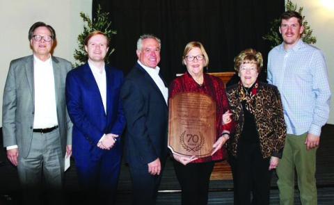 The McCasland Family received a Plaque of Appreciation from the Duncan Area Economic Development Foundation as recognition of their “enduring commitment to community growth.” Duncan Area Economic Development Foundation