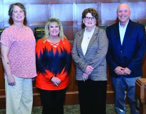 Newly elected members of the Chickasha City Council received the oath of office April 21