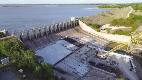 Construction on Lake Ellsworth