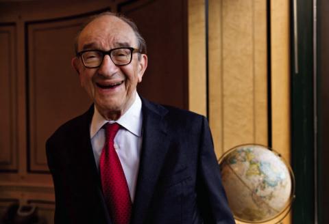 AP Photo/J. Scott Applewhite | File Economist Alan Greenspan, chairman of the Federal Reserve from 1987 to 2006, is seen in his office in Washington, Friday, Oct. 18, 2013.