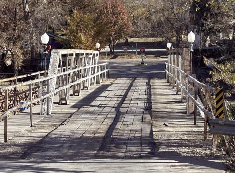 Kyletta Ray | Southwest Ledger A contract to design plans for replacement of this historic 118-year-old, one-lane, pony truss bridge in Medicine Park was approved recently by the state Transportation Commission.
