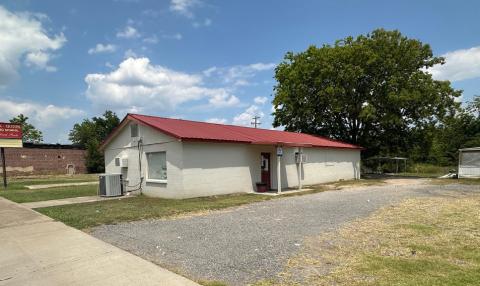 Agendas for the Aug. 5 Boynton Town Council and Public Works meetings are posted on the door of Boynton Town Hall Monday afternoon. Curtis W. Awbrey | Southwest Ledger