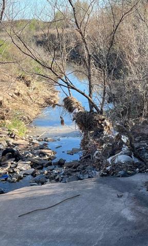 An engineering contract for a project to widen this unlined section of Numu Creek in southeast Lawton was approved by the City Council. Garver will be paid up to $687,825 to develop a project management plan for improving the creek from upstream of South Railroad Street and extending north-northwest a third of a mile to downstream of Lee Boulevard. The creek would be widened on the same alignment as the existing stream, records reflect. The project would be financed, at least in part, from a $30 million Cle