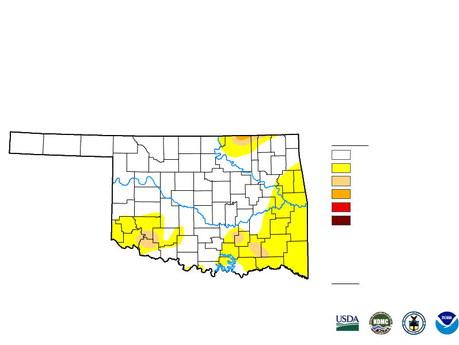 Most of Oklahoma’s Drought Map Stands Still While Abnormally Dry or Worse Conditions See Big Jump