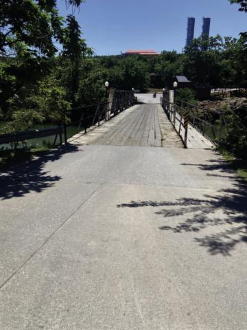 Eric Swanson | Southwest Ledger The Medicine Creek Bridge in Medicine Park is shown Monday. The Medicine Park Board of Trustees approved on Wednesday the design for a new bridge, which could include some form of pedestrian access.